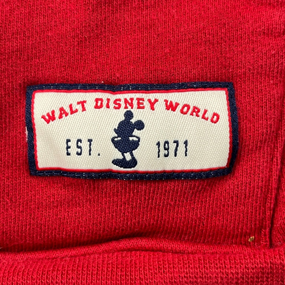Walt Disney World Mickey Mouse Hoodie Red XXXL Embroidered Established 1971 - Picture 4 of 8